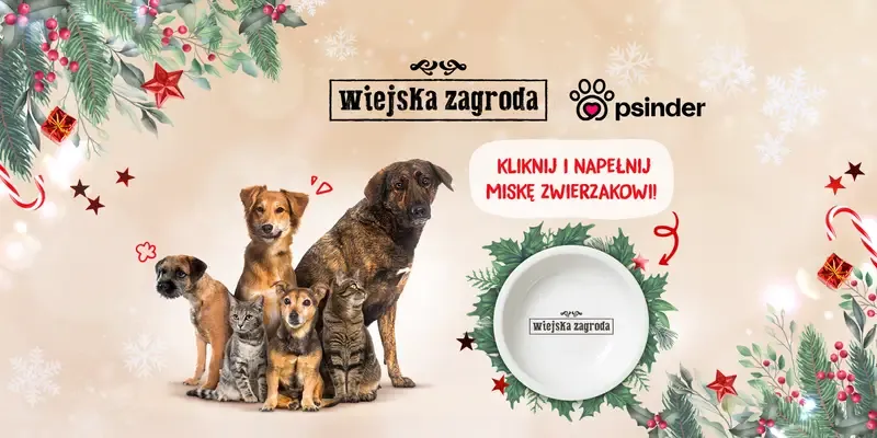 Ilustracja do wpisu: Miska Pełna Dobra – świąteczna akcja Psindera i Wiejskiej Zagrody